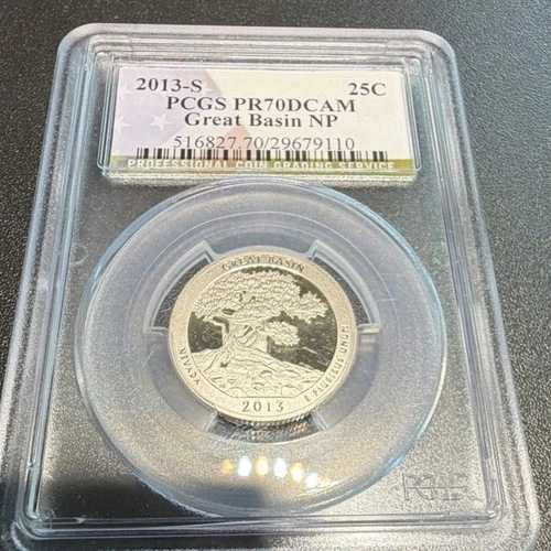 2013-S PCGS PR70DCAM アメリカ・ザ・ビューティフル 25セント グレートベースン｜WORLD RESOURCE【QUEEN店】