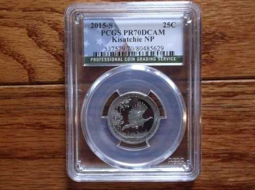 2015年 S キサッチー国立公園 クラッド クォーター PCGS PR70DCAM|WORLD RESOURCE【QUEEN店】