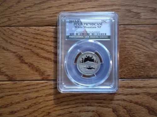 2013年 S 25セント クラッド ホワイトマウンテン国立公園 クォーター PCGS PR70DCAM|WORLD RESOURCE【QUEEN店】