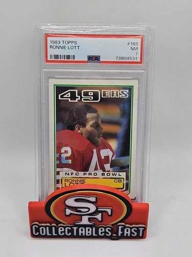 1983 Topps #168 ロニー・ロット - サンフランシスコ・フォーティナイナーズ - PSA 7 - NM - クリーンスラブ|WORLD RESOURCE【QUEEN店】