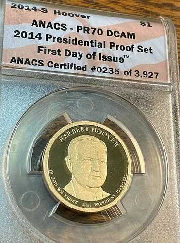 2014年Sミント フーバー大統領ドル ANACS PR70 DCAM eBayで最安値 CHN｜WORLD RESOURCE【QUEEN店】