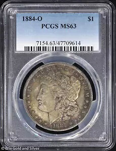 1884-O $1 モルガン シルバー ダラー PCGS MS 63 |非流通UNC
