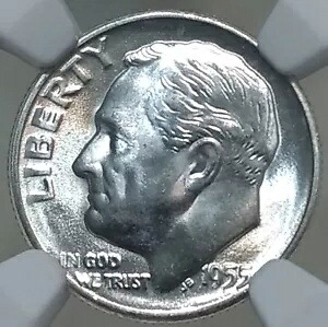 1955 S/S ルーズベルト ダイム VP-001 (RPM #1) Unc.詳細