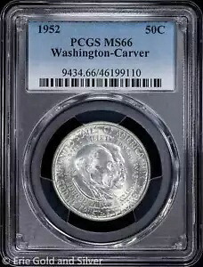 1952 50C ワシントン カーバー ハーフダラー PCGS MS 66 |未流通 UNC BU