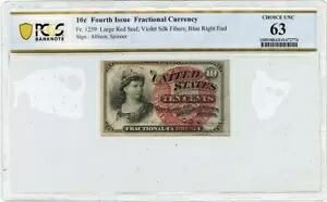 第 4 発行 10 セント端数通貨 FR#1259 PCGS 紙幣 CH63