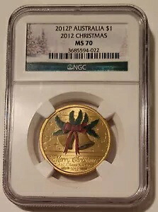 NGC オーストラリア エリザベス 2 世 2012 ペドル クリスマス Unc MS70 (B) 40,755円