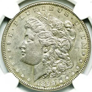 1899 モルガン ドル NGC UNC-詳細 *クリーニング済み*