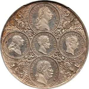 ドイツ プロイセン 1904 年カイザーキングス記念銀メダル PCGS 標本 UNC. 85,305円