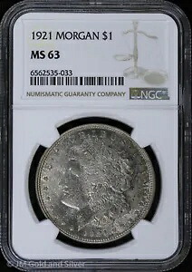 1921-P モーガン シルバー ダラー NGC MS 63 |トーン未流通UNC