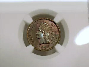 1906 インディアン ヘッド セント NGC UNC ディテール変更カラー I-479 45,045円