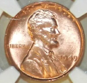 1949 P リンカーン セント MS66 RD NGC BU Unc 赤小麦ペニー [566]