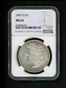 1901 O US モーガン シルバー ダラー $1.00 $1 NGC MS 63 CHOICE UNC ゴールデン リム トーニング｜WORLD RESOURCE【QUEEN店】