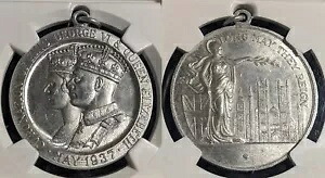 G.ブリット 1937 WM 35mm ジョージ 6 世戴冠式 NGC メダル MS64 ジェム UNC #2330｜WORLD RESOURCE【QUEEN店】 54,120円