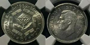 南アフリカ 1952 プルーフ シックスペンス 6d NGC PF67 FDC GEM UNC KM# 36.2 #1638｜WORLD RESOURCE【QUEEN店】