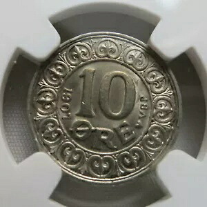 デンマーク 王国 10 鉱石 1907 NGC MS 63 UNC シルバー キング フレデリク 8 世｜WORLD RESOURCE【QUEEN店】