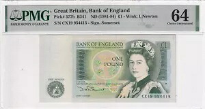 イギリス、1 ポンド、1981 ～ 1984 年、UNC、p377b