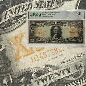1906年 20ドル金券 Fr# 1186 PMG VF20|WORLD RESOURCE【QUEEN店】
