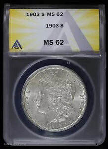 1903-P $1 モルガン シルバー ダラー ANACS MS 62 |未流通の UNC｜WORLD RESOURCE【QUEEN店】