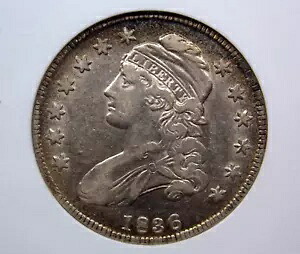 1836 キャップド BUST シルバー ハーフダラー 50c ANACS AU50 #550 Unc について ECC&C, Inc.