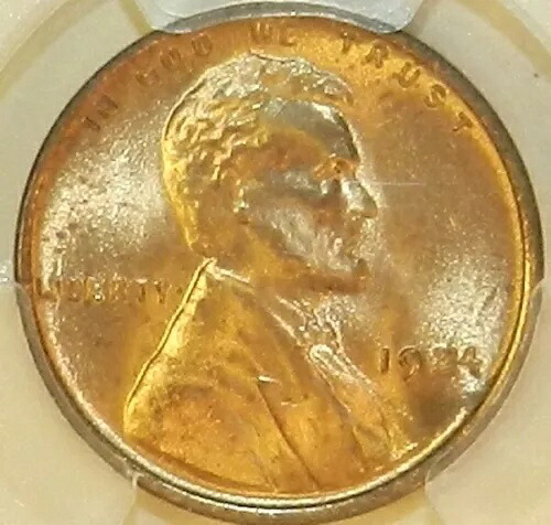 1924 P リンカーン セント MS65 RD PCGS BU Unc Red Wheat - NGC レジストリ [596] ブライト 174,900円