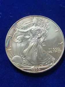 ? 1999 $1 シルバー イーグル UNC 米国造幣局 .999 シルバー 1 オンス調子を整える
