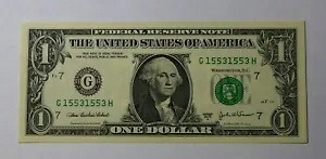 2003 $1 FRN CHICAGO 4 桁リピーターノート