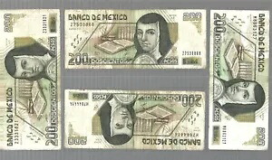 メキシコ ?1999 メキシコ銀行 ... 1x 200 ペソ? ロット #4186