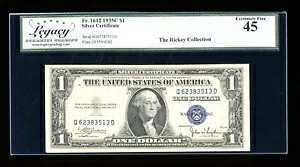 DBR 1935-C $1 シルバー Fr. 1612 QD ブロック レガシー 45 シリアル Q62383513D