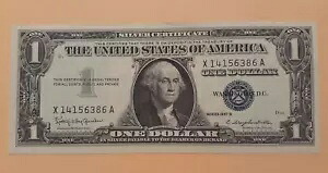 1957 B $1.00 シルバー証明書 X-A ブロック