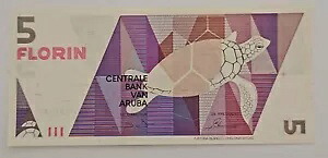 アルバ 5 フロリン 1990 P-6 UNC