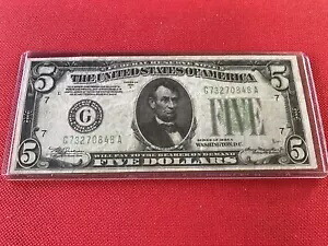 1934 年 5 ドル 5 ドル連邦準備銀行券.... Loc. #24a