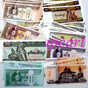 Lots 100 紙幣 10 種類 100% 本物の紙幣 新品コレクション UNC