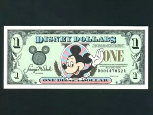 アメリカ：ディズニーシリーズ、1$ 1998 * ミッキーマウス * UNC *