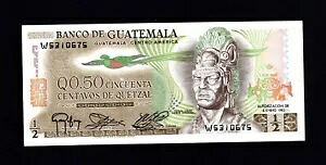 グアテマラ 0.50 ケツァル 1983 * P-58 * UNC *