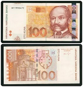 ?クロアチア 100クーナ 9.7。 2012 VF?