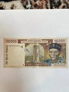 西アフリカ諸国 - 10,000 フラン