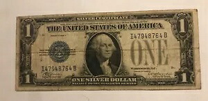 1928-d 1 ドル銀貨証明書、上質、希少！