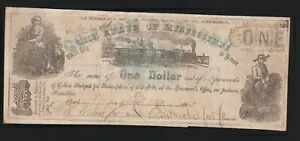 1862年 $1 ミシシッピ州「綿密」ジャクソン、MS 廃止メモ