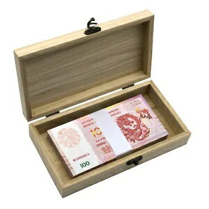 100 ピース/箱 2024 中国ドラゴン年紙幣シリアル番号 UNC マネー