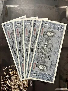 1 ペソ 1914 エル エスタド デ チワワ、メキシコ 5 連続紙幣 Unc 写真を見る