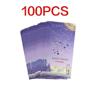 100 個 12 星座射手座紙幣お土産ギフト UV 蛍光