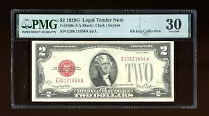 DBR 1928-G $2 法定神父1508 EA ブロック PMG 30 シリアル E30121854A 45,540円