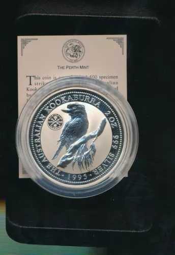 オーストラリア: 1995 $2 2オンス シルバー クッカバラ UNC 1951 フェデレーション フローリン プライベート マーク