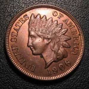 OLD US COINS BU UNC 1906 インディアン ヘッド セント ペニー ハイグレード フルリバティ