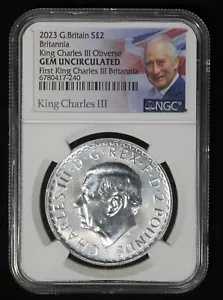 2023 グレートブリテン シルバー ブリタニア - NGC Gem Unc. - チャールズ 3 世 TQ3070/UN 43,615円