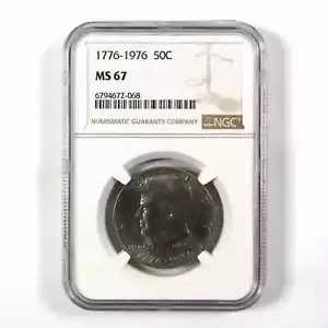 1976 ケネディ バイセンテニアル 50c MS 67 NGC クラッド Unc SKU:I9824