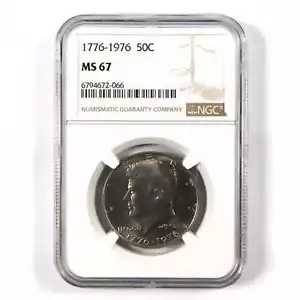1976 ケネディ バイセンテニアル 50c MS 67 NGC クラッド Unc SKU:I9821