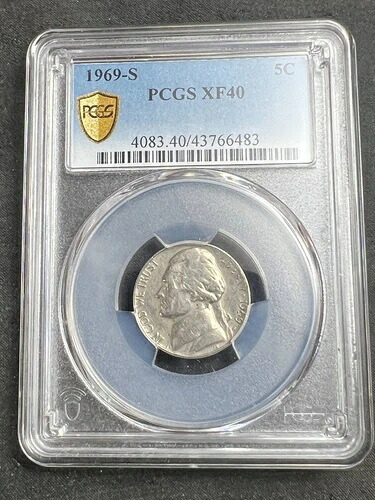 ニッケル（米国） - 1969-S、PCGS XF40 556,160円