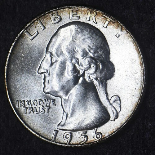 楽天市場】【銀貨】アメリカ ワシントン 1/4ドル(25セント)銀貨 1958年
