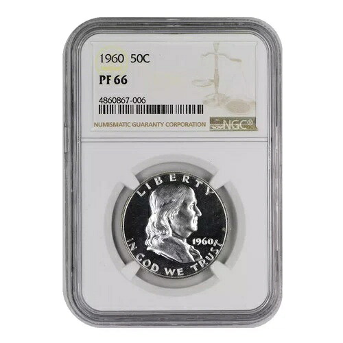 1960年フランクリンハーフダラー NGC PF-66｜WORLD RESOURCE【QUEEN店】